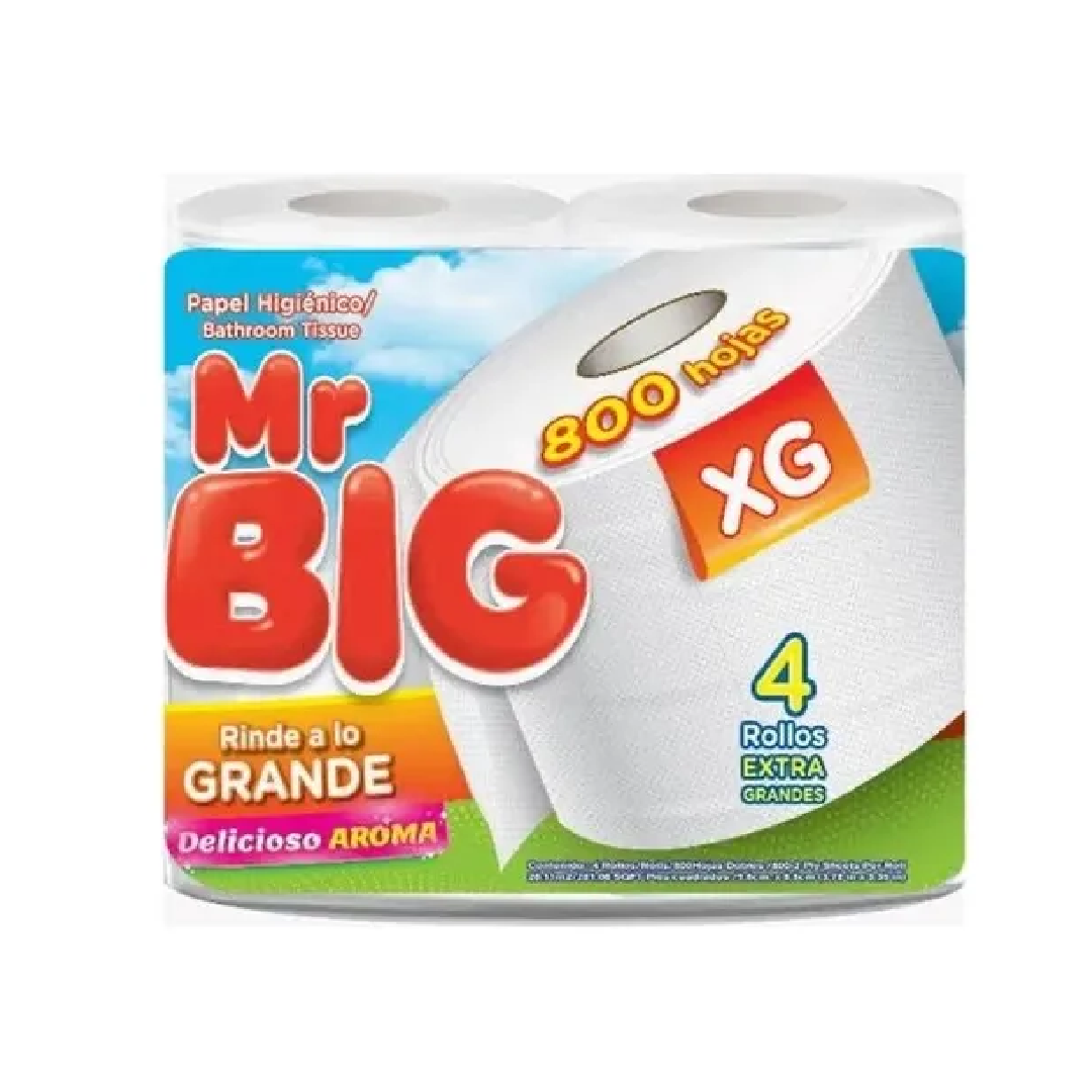 Papel Mr Big 4 Rollos 800 H